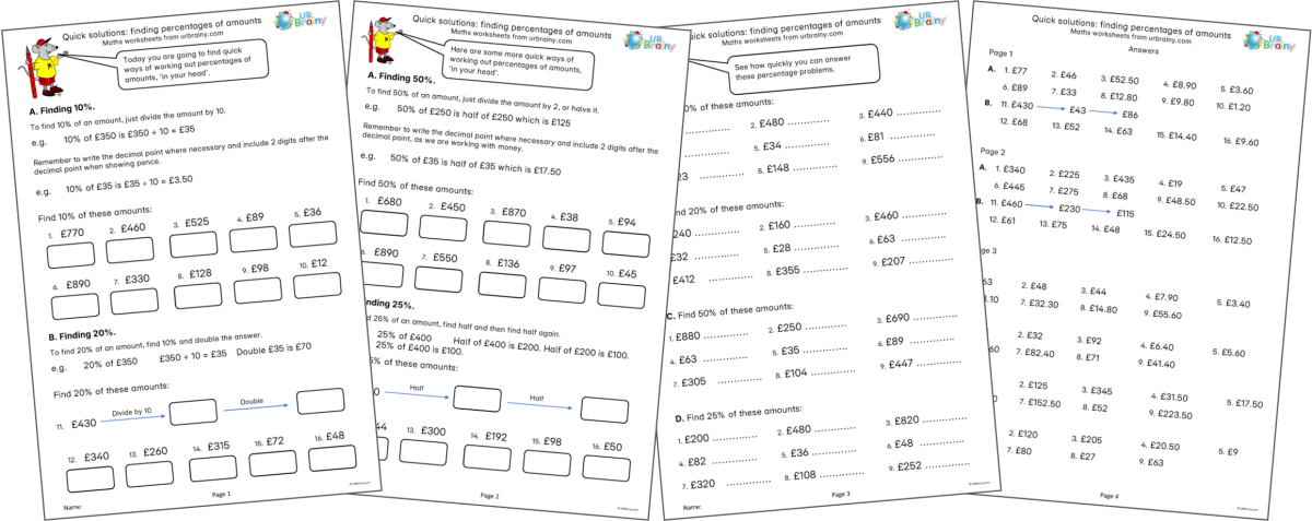 Year 6: Percentages