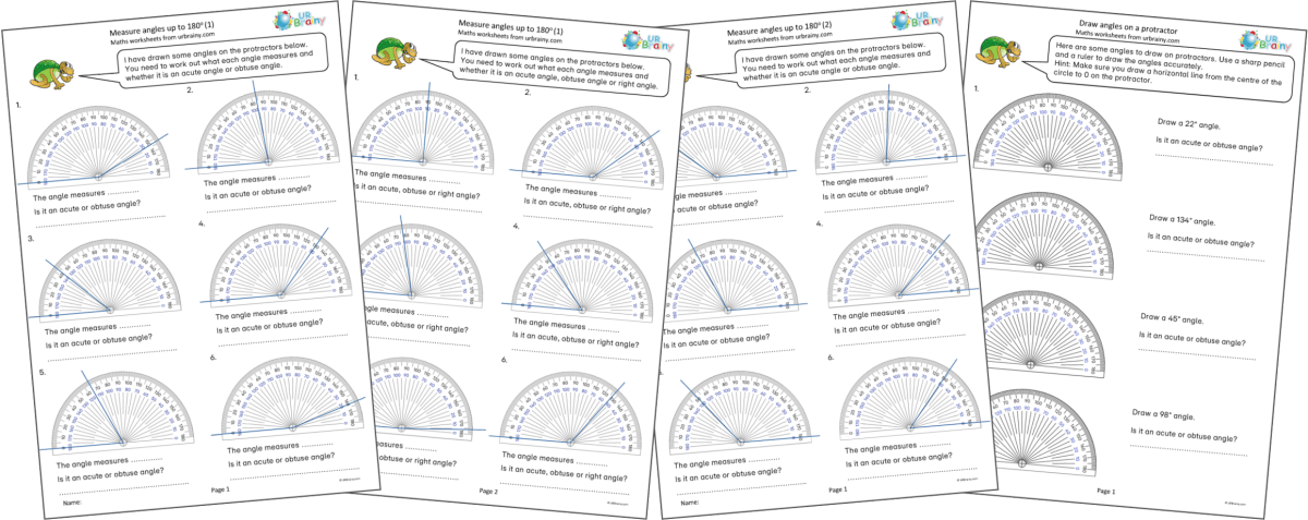 Year 5: Using a Protractor