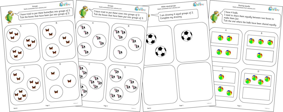 Reception: Equal groups and sharing