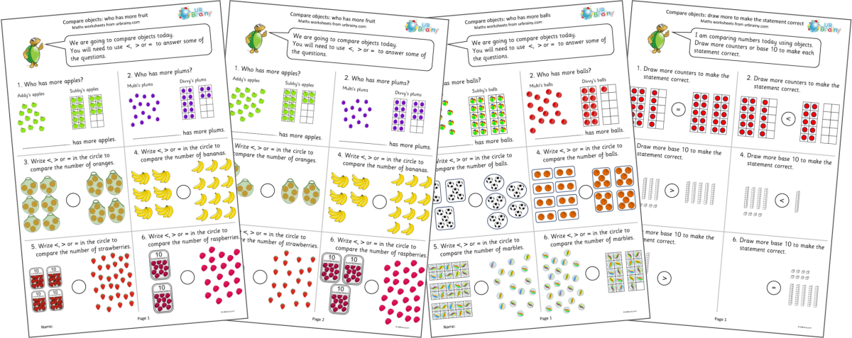 Year 2 Compare Objects