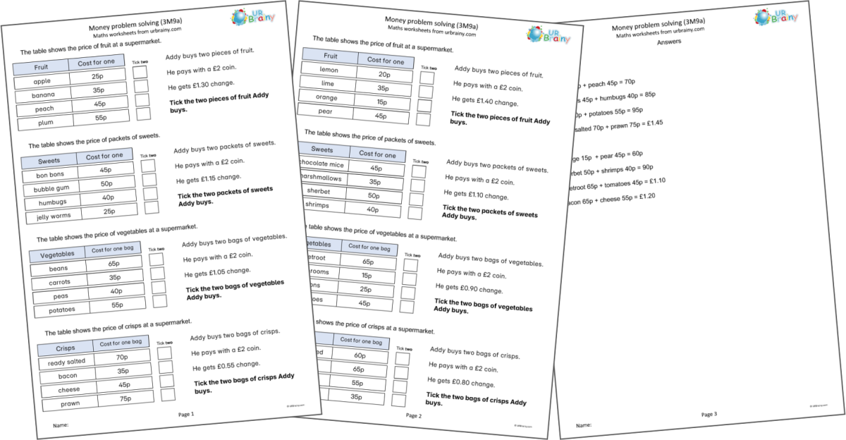KS2 Booster: Money
