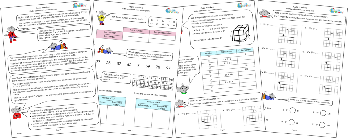 New Year 5: Prime and Cube Numbers
